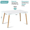 Retro Dining Table With Wooden Legs Dining Room Kitchen Tables Home Furniture