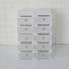10x Plastic Shoe Storage Boxes Drawer Stackable Foldable Organiser Clear / Black