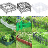 Flexible Plastic Wooden Effect Lawn Border Edge Garden Edging Picket Fencing Set