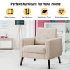 Modern Upholstered Accent Sofa Chair Button Tufted Armchair Leisure Lounge Chair