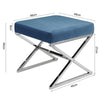 Velvet Footstool Pouffe Ottoman Footrest Makeup Dressing Table Stool Chair Bench