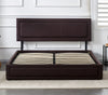 OTTOMAN STORAGE GAS LIFT DOUBLE OR KING SIZE LEATHER BED + MEMORY FOAM MATTRESS