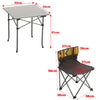 Portable Roll Up Outdoor Table and 4 Chairs Folding Camping Picnic Dining Set UK