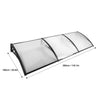 Door Canopy Awning Shelter Front Back Outdoor Porch Patio Window Roof Rain Cover