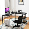 L-Shaped Corner Computer Desk Industrial PC Table Large Workstation with Storage