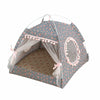 Pet Dog Cat Nest Tent House Puppy Cushion Warm Soft Sleeping Winter Fluffy Beds