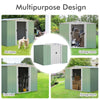 6 X 8 FT Outdoor Storage Shed Large Tool Utility Organizer House 2 Sliding Doors