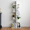 8-Tier Floor Standing Bookcase Tree-Shaped Display Bookshelf w/Rounded Corners