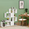 Cube Storage Bookcase Wooden Display Bookshelf Corner Rack Modern Freestanding