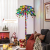 6 FT Pre-Lit Artificial Christmas Tree Lighted Xmas Palm Tree W/ LED Lights