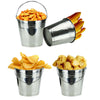 12Pcs Kitchen Fry Mini Serving Buckets for Food Storage Plant Pots 10cm UK