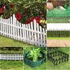 Flexible Plastic Wooden Effect Lawn Border Edge Garden Edging Picket Fencing Set