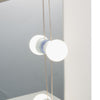 Dressing Table with LED Bulbs Mirror Makeup Desk Vanity Table Stool Set Bedroom