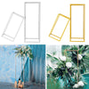 Metal Flower Rack Wedding Party Art Geometric Column Vases Stand Top Props Decor