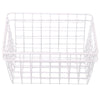 2pcs Bathroom Iron Storage Basket Metal Wire kitchen Tray Desk Mesh Basketry Box