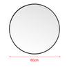 40/50/60/80CM ELEGANT STYLE LARGE ROUND WALL MIRROR HOME ART DECO ALUMINUM BLACK