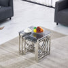 Nest of Coffee Tables Set 3 Piece - Nesting Sofa End Side Table For Living Room