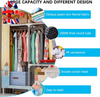 Extra Large Wardrobe Storage Closet Portable Organizer Shelves Rack , F