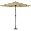 3m Metal Frame Parasol Tilt Crank Outdoor Garden Patio Umbrella Sun Shade Canopy