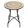 3 Pcs Mosaic Metal Bistro Table Chair Set Patio Garden Outdoor Dining Furniture