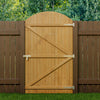 Durable Garden Wooden Gate Pedestrian Gate Pine Wood Gate 152/183cm Height