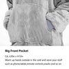 Hoodie Blanket Reversible Oversized Ultra Plush Sherpa Giant Hooded Sweatshirt