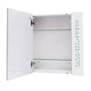 Bathroom Storage Mirror Cabinet Shelf White LED Wall Mirror with Demister Pad UK
