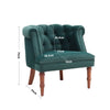 Chesterfield Vintage Armchair Green Club Scroll Arm Chair Lounge Sofa Fireside