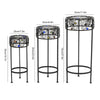 3Pcs Tall Modern Plant Pot With Stands Set Modern Freestanding Planter