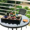 Garden Bistro Patio Furniture Set Folding Table Chairs Outdoor Indoor Rattan NEW
