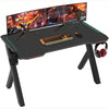 Professional Gaming Desk Gamer Table with RGB Lights Home Writing Workstation