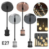 Hot Light Pendant Fitting Ceiling Rose E27 Suspension Set 5 Colours Light Base