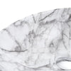 Oval Cloakroom Sink Countertop Basin 480x340mm Grey Marble Ceramic HandWash Bowl