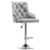 1/2x Velvet Breakfast Bar Stools Kitchen Counter Chair Lift Chrome Base Pub Rest