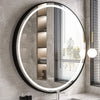 LED Lighted Bathroom Mirror HD Glass Mirror Vanity Makeup AntiFog Dimmable Black