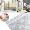 Window Privacy Film 3D Mosaic Self-Adhesive Bathroom Privacy Sticker 45x200cm