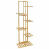 Multi-tier Vertically Bamboo Plant Stand Garden Corner Flower Shelf Rack Unit