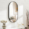 Large Round/Oval/Rectangle Mirror Industrial Style Wall Mounted Bathroom Bedroom