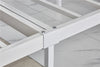 White Black Single 4FT6 Double King Size Metal Bed Frame Modern Style 145cm New