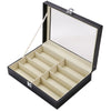 8 Grids Eyeglass Sunglasses Glasses Storage Case Display Shop Box Case UK