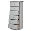 Modern Narrow Chest of Drawers Bedside Cabinet Sideboard Bedroom 6 Drawers Chest