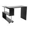 360 Rotatable Computer Desk W/ Book Shelves Adjustable Corner Laptop Table Black
