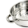 3 Tier Steamer S/Steel Veg Cooker Induction Hob Multi Pot Pan w/Glass Lid
