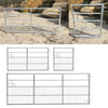 3-8FT 4 Bar & Half Mesh Galvanised Gate Braced Farm Field Entrance Pathway Gate