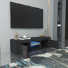 Modern TV Unit Cabinet Stand Matt Body & High Gloss Doors LED Light Livingroom