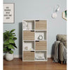 8 Cubes Bookcase Shelving Display Shelf Storage Unit Home Wooden Door Organiser