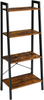 Ladder Shelf, Bookshelf, 4-Tier Storage Organiser Shelves, Shelving Unit,