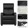 Recliner Chair Adjustable Leather Sofa Living Room Armchair for Home Bedroom