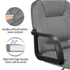 Leather Office Chair Computer Desk Chair Ergonomic Swivel Chair Home Study Grey