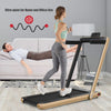 2 in 1 Folding Treadmill Electric 1-12KM/H Walking Running Machine Bluetooth